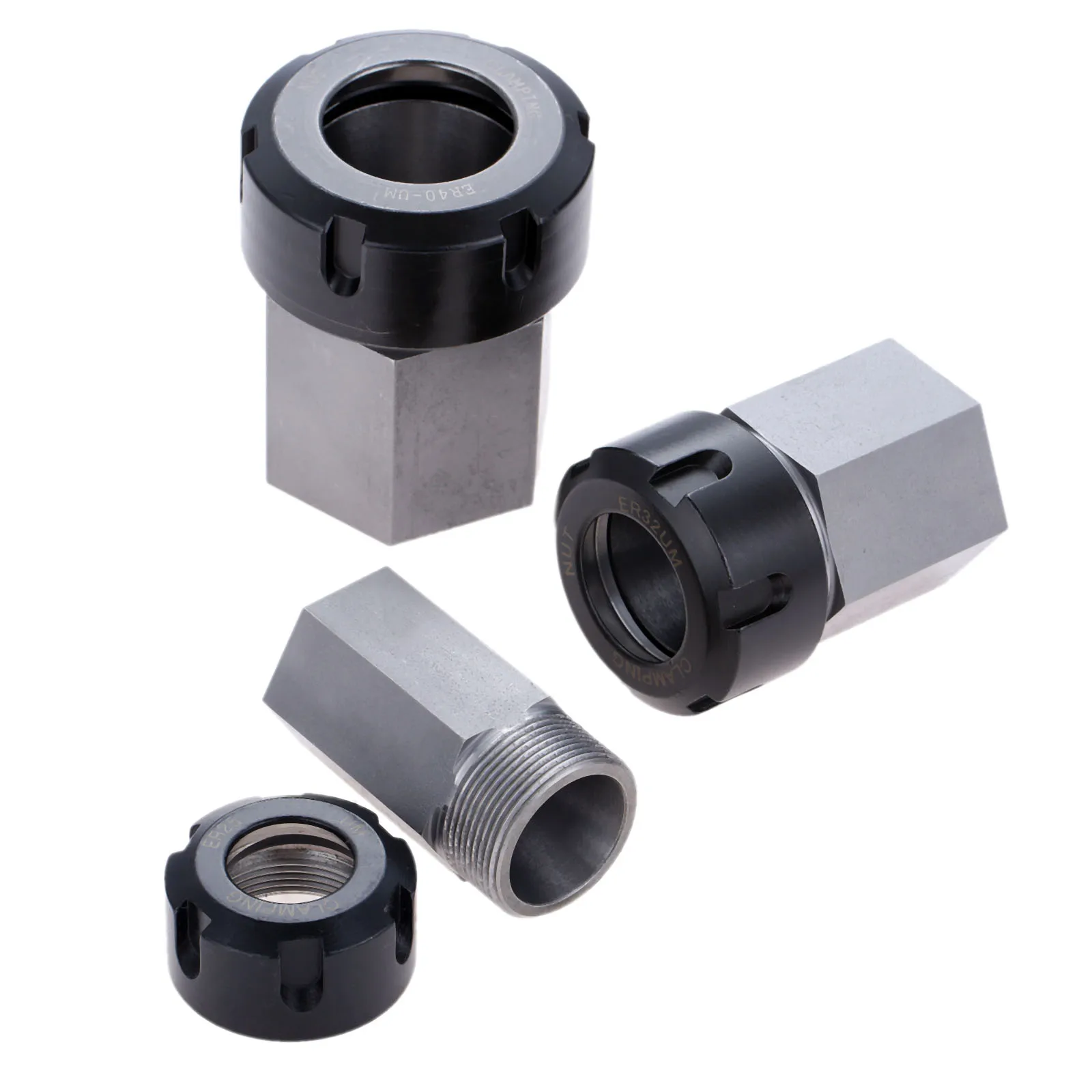 

1PCS Hex ER40 ER25 ER32 Collet Block 80mm Collet Chuck Block Holder For Lathe Engraving Machine