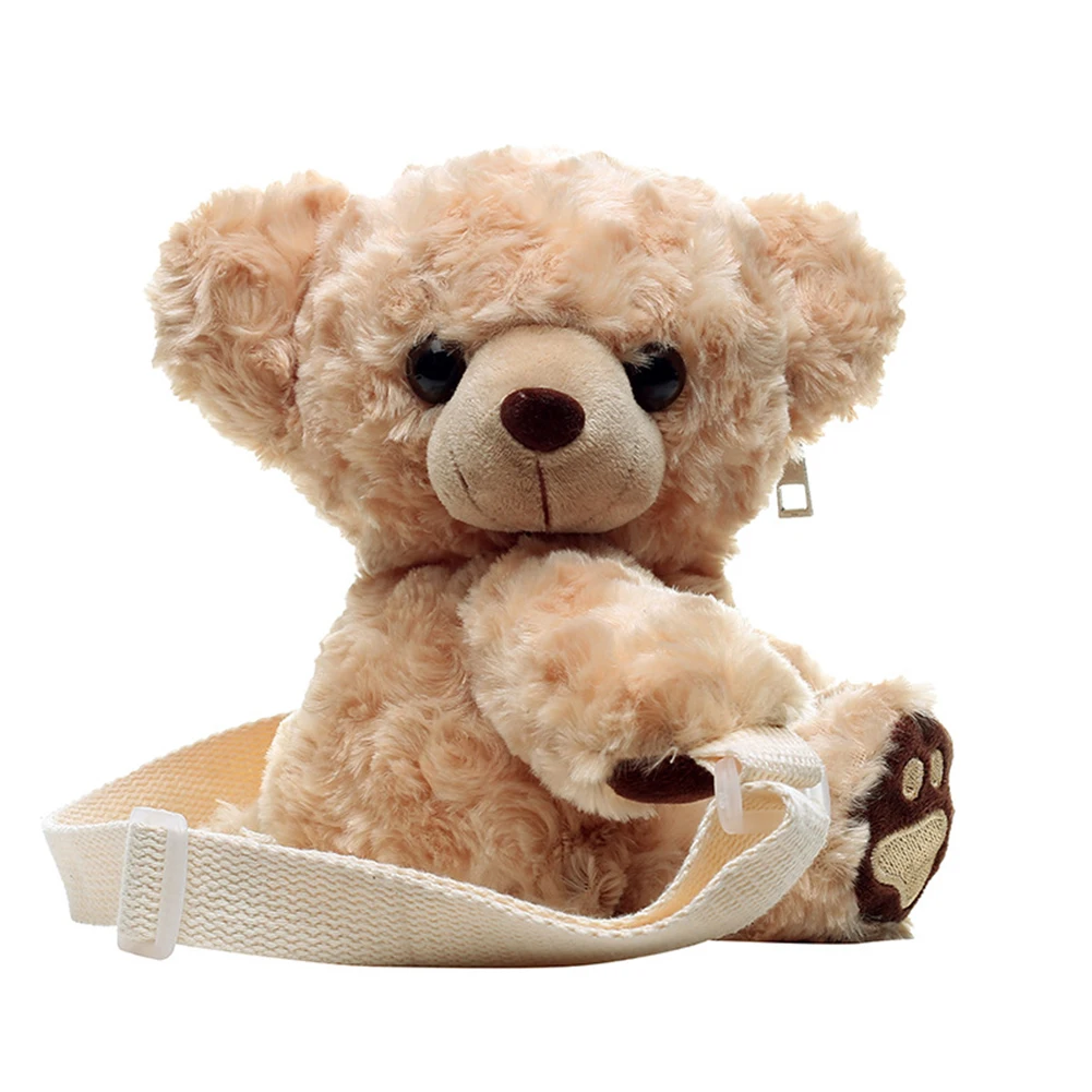 Милый детский рюкзак Teddy Bear Plush для женщин, детского сада и младенцев с застежкой-защелкой для игрушек, подарки на Рождество.