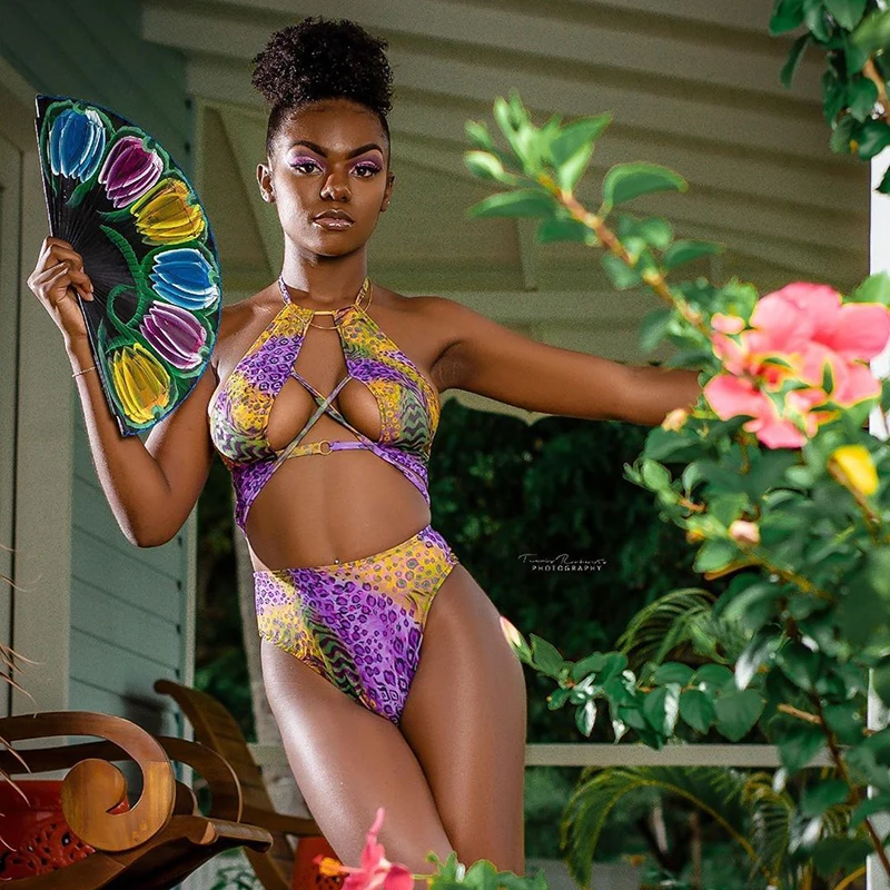 

2 Piece Swimsuit Women Bikini High Waist Sexy Swimwear Backless Bathing Suit Tankini Summer Beach Wear Female Biquini -40