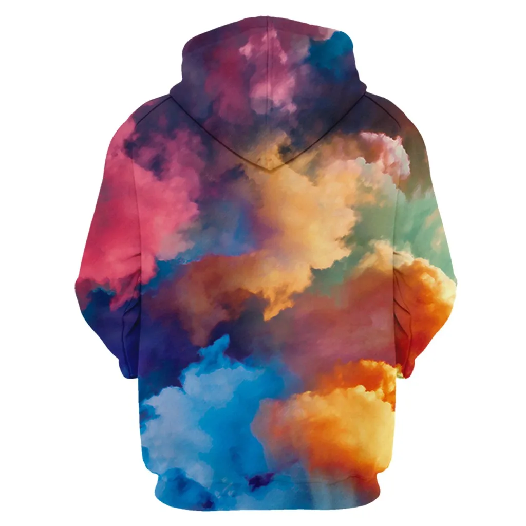 Мужская ветровка с капюшоном и 3D принтом на осень/зиму|Джемперы| |