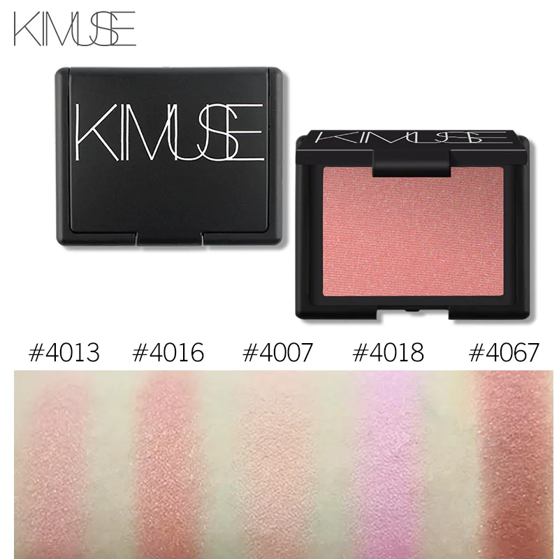 Kimuse Miao Color Monochrome Hyun-Color Blush Natural Ruddy Trimming Stereo Rouge Cross Border Hot Selling KS705 | Красота и здоровье