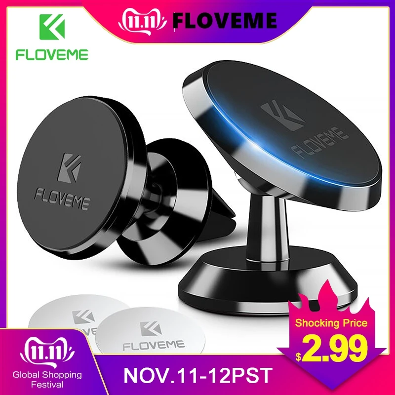 FLOVEME gps навигационное оборудование, устанавливаемое на вентиляционное отверстие в салоне автомобиля Магнитный держатель телефона Магнитный автомобильный держатель для телефона в машину на айфон 6