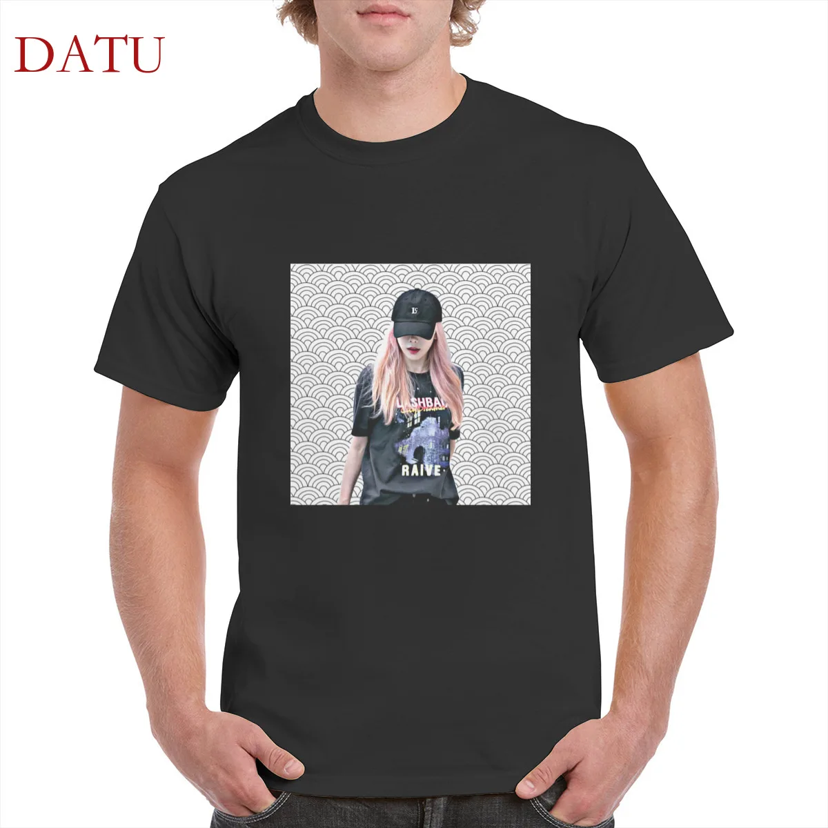 

Harajuku Singer Taeyeon graphic tshirt 100% cotton SNSD Taeyeon print t shirt gothic punk top oversized men/women's T-Shirts