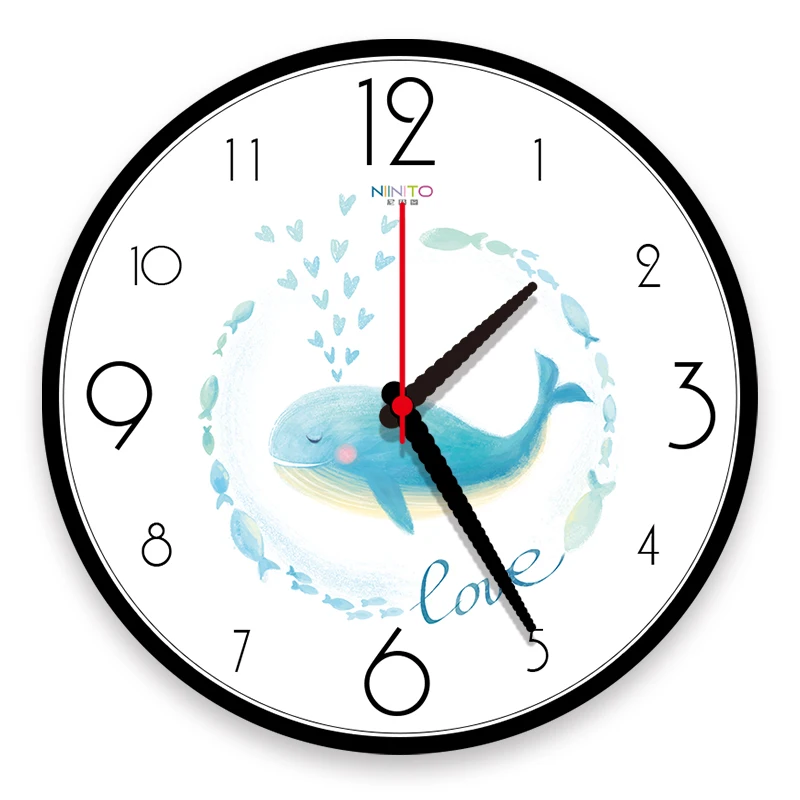 Настенные часы в нордическом минималистическом стиле тихие детские настенные