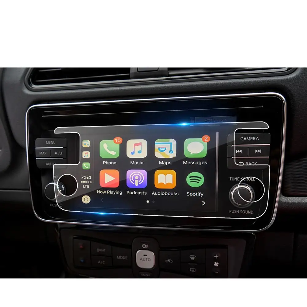 LFOTPP для Nissan Leaf, 7 дюймов,, Автомобильный gps навигационный дисплей, экран, ПЭТ Защитная пленка, авто интерьерная защитная наклейка, 2 шт