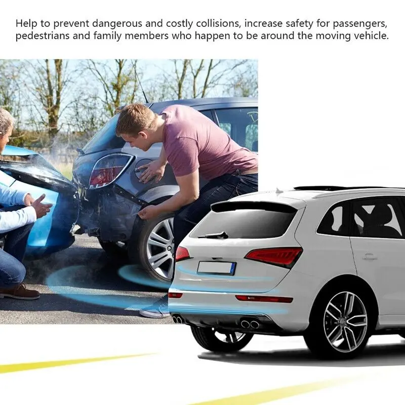 Автомобильный парктроник светодиодный датчик парковки с 4 датчиками заднего