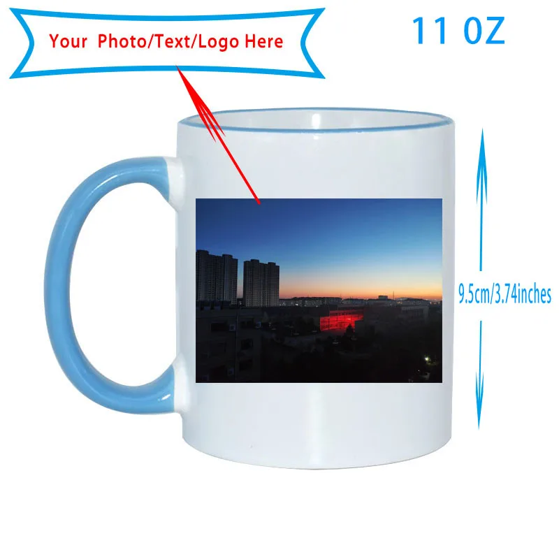 2 стиля кофейная кружка на заказ/DIY картинка/текст/кружки с логотипами круглая