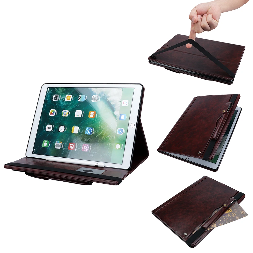 Кожаный чехол для iPad Pro 12 9 &quot2017 2016 смарт задняя защитная крышка ipad дюймов с