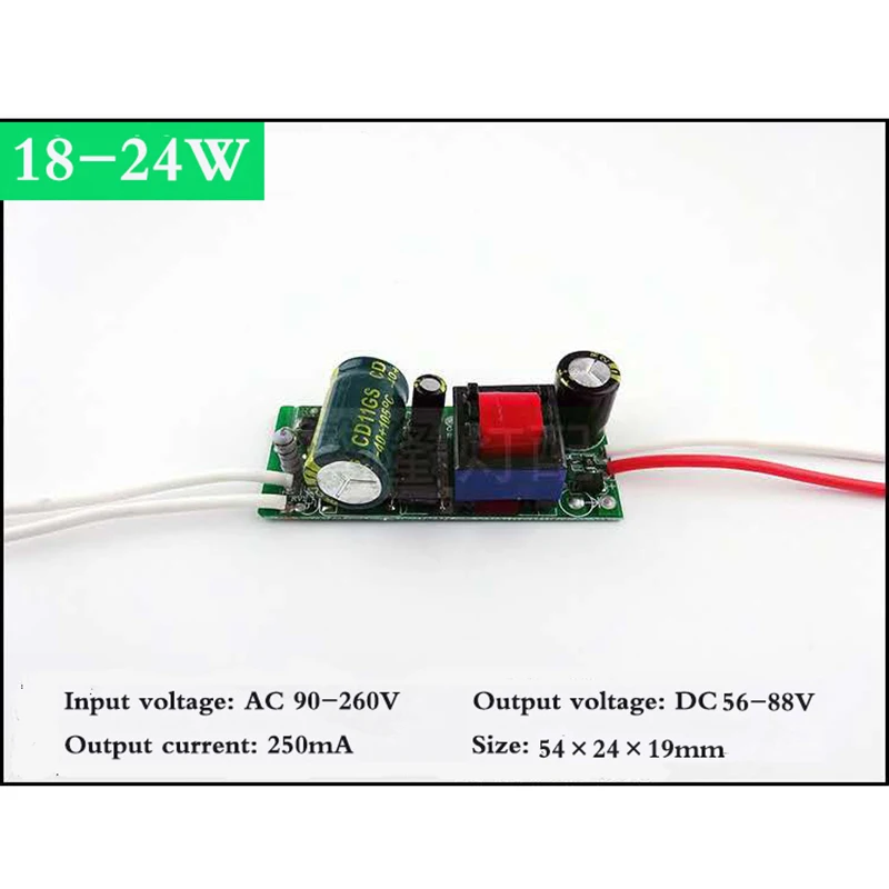 Usb кабель 1 шт-1-24 Вт Светодиодный светильник драйвер трансформатор Вход AC90-260V