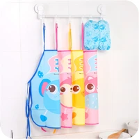 1 set cute kids chef apron sets child cooking painting waterproof children gowns bibs eating clothes drawing for dinner