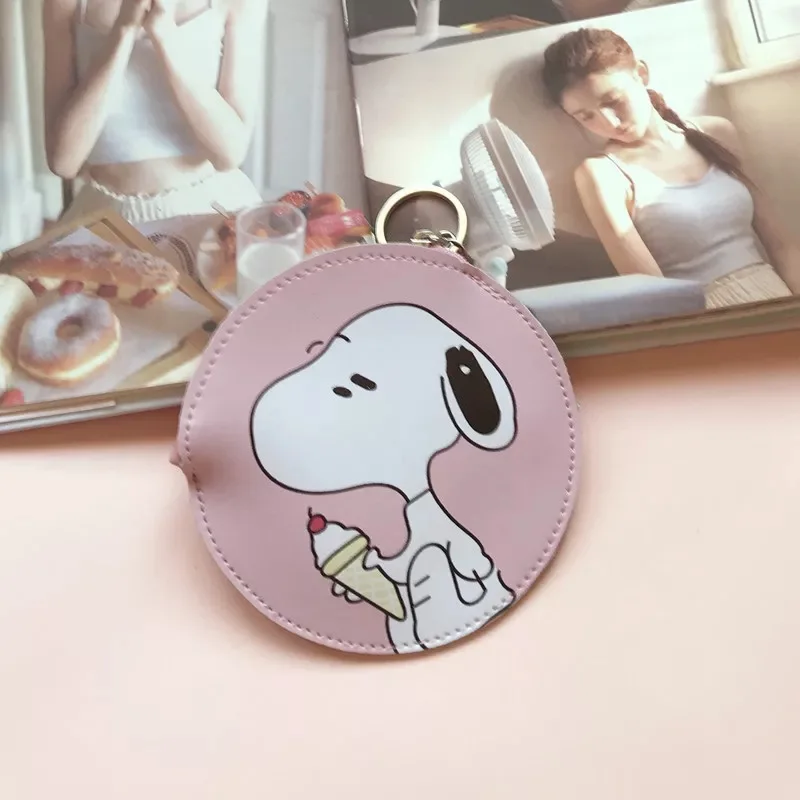 02 Peanuts Rogue Dog милый мультяшный Kawaii кошелек для мелочи из искусственной кожи тонкий мини кошелек для монет маленький ключ кошелек нулевой кошелек защелки сумки для гарнитур - Цвет: 02