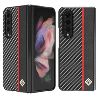pu leather case for samsung galaxy z fold 3 zfold3 case separate folding cover for samsung zfold 3 5g cases phone shell