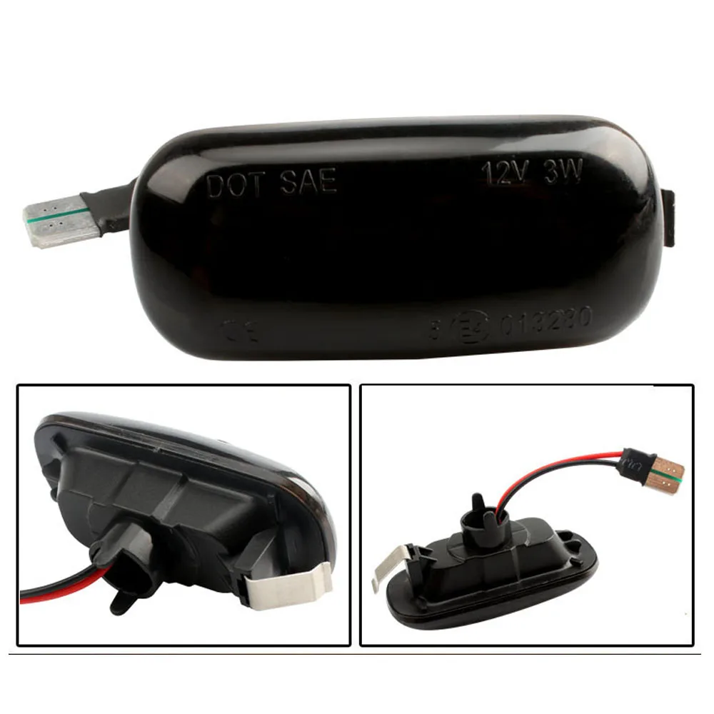 2X динамический боковой маркер светильник s для SEAT Leon Ibiza 6L Ford Focus MK2 VW Golf 3 4 Lupo Passat Polo