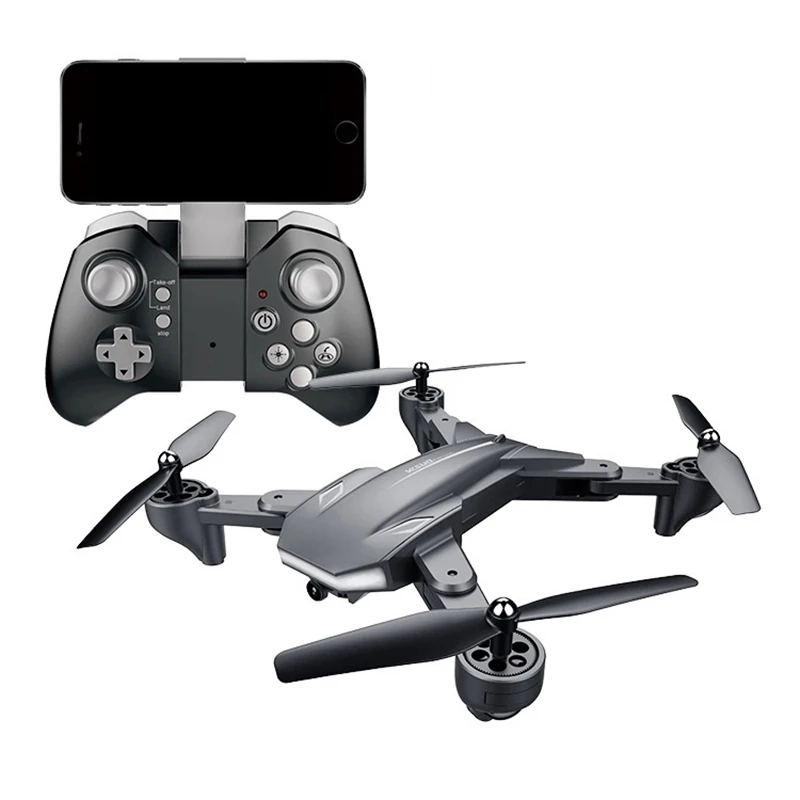 Квадрокоптер XS816 складной с 50 кратным увеличением Wi Fi FPV двойной камерой 4K /720P и