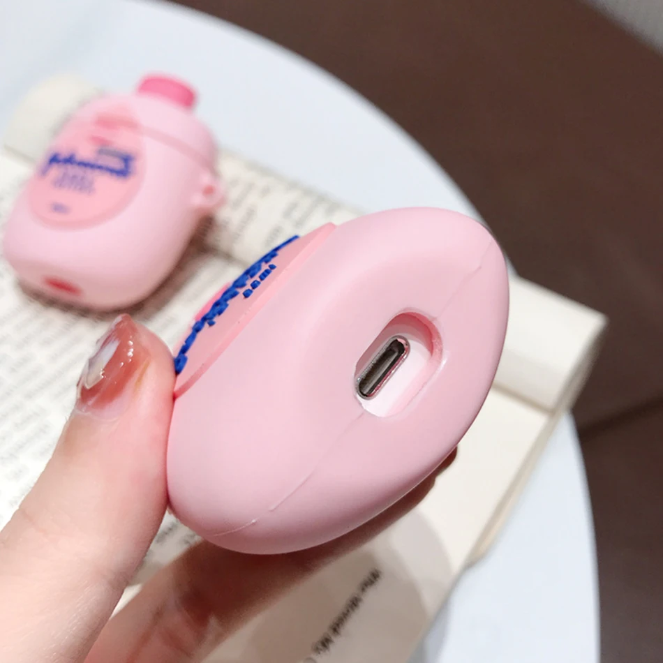 Чехол для наушников с Сердце брелок для Airpods 2 милый розовый Силиконовый беспроводной Bluetooth наушники защитный Брелок «Обложка»