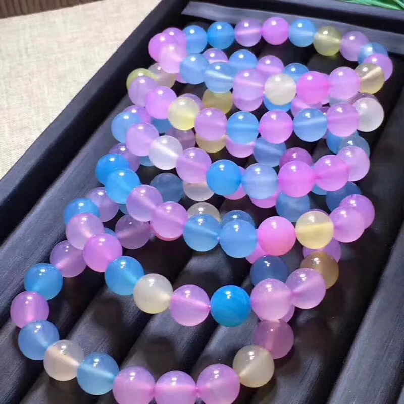 Морган агат розовые нефритовые бусины искусственный кристалл конфетных цветов
