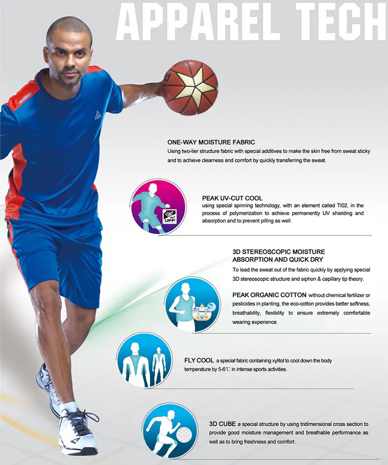Пик баскетбольные кроссовки TONY PARKER, Детская безопасность, амортизация, дышащий верх, сетчатые кроссовки, устойчивый каблук