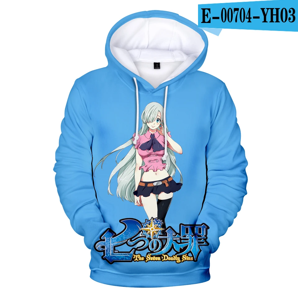 

Harajuku Peculiar Arrival Nanatsu No Taizai 3D print Hoodies Sweatshirts Boys/Girls Funny Hoodies Adult/Child Leisure Pullovers