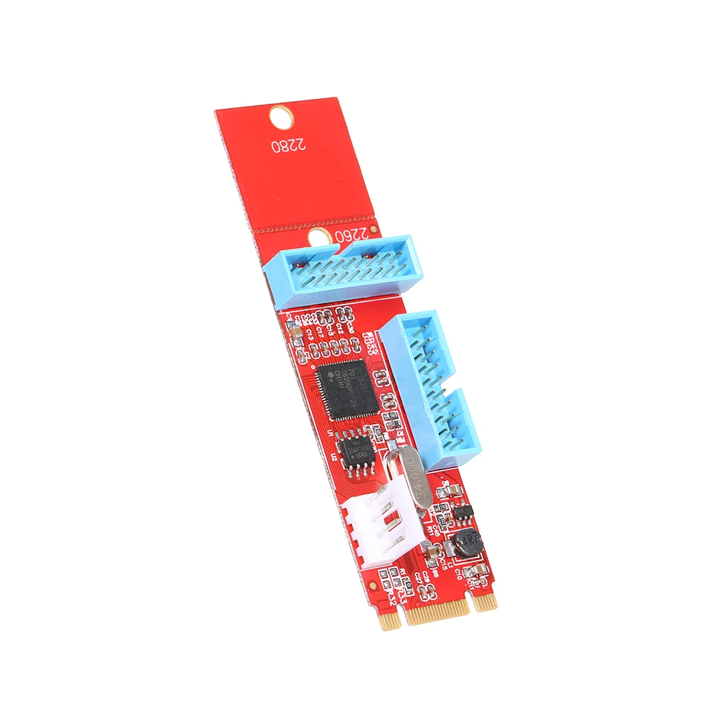 NGFF M.2 к USB3.0 адаптер карты 19Pin 2 порт конвертер Поддержка порта 2260/2280 | Компьютеры и