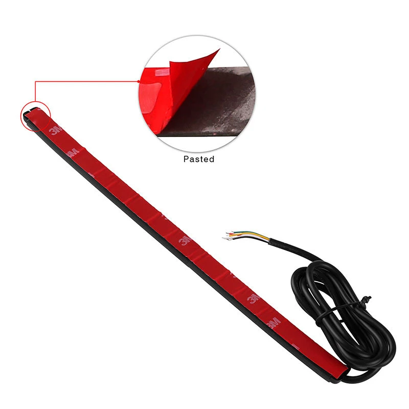 Плавный поворотный сигнал автомобиля светильник вая полоса номерного знака 3258