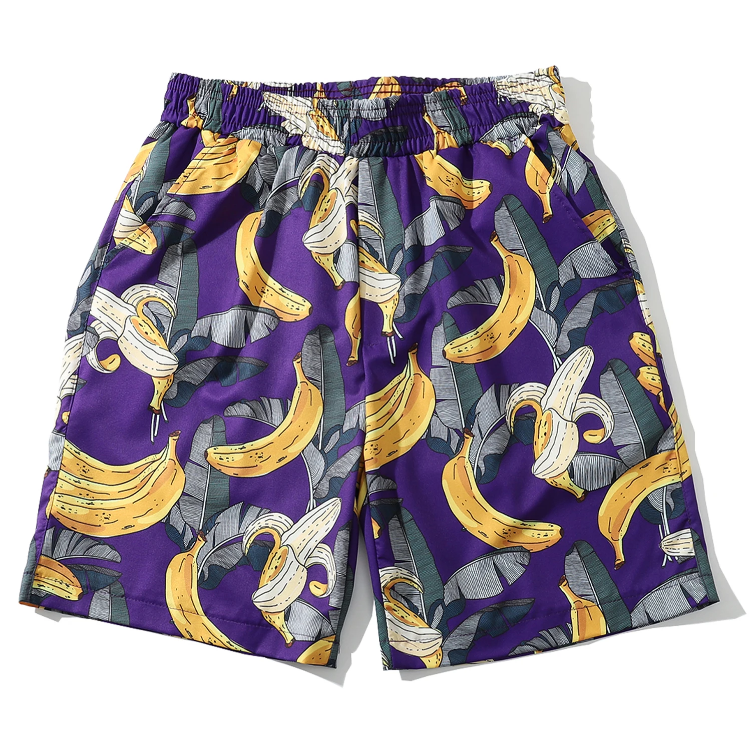 Женские Короткие повседневные шорты с гавайским принтом в стиле Харадзюку