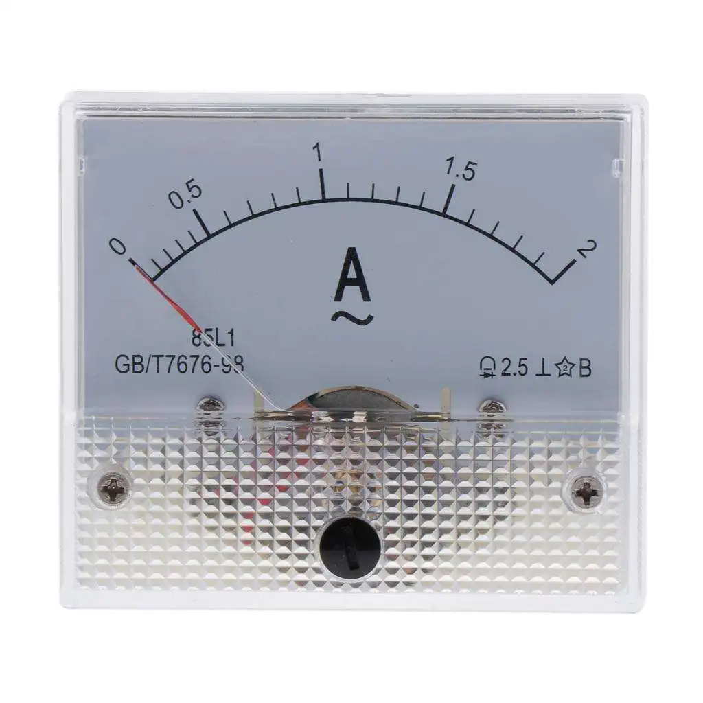 Аналоговый панельный Амперметр curate 85L1 измеритель тока пластик медь