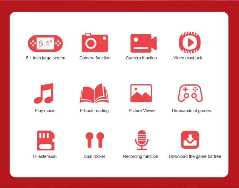 Игровая консоль X12 в ретро стиле портативная мини-видеоплеер со встроенными 1000 +