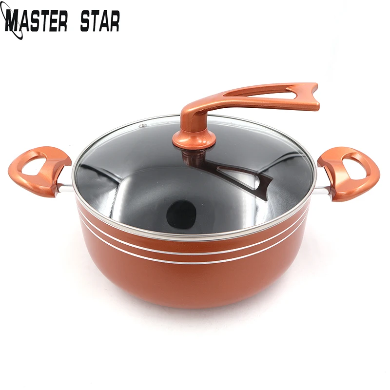 Master Star New 4L Copper Soup Pot Frying Pan Non-stick Coating Pot Gas Cooker Factory outlet