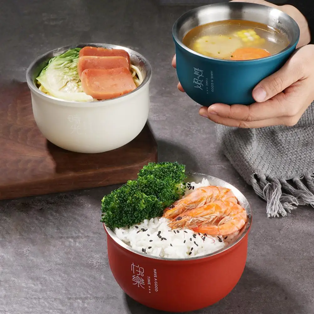 Bowl Thickened Heat-insulated Double-layer Multipurpose Storage for Home | Дом и сад
