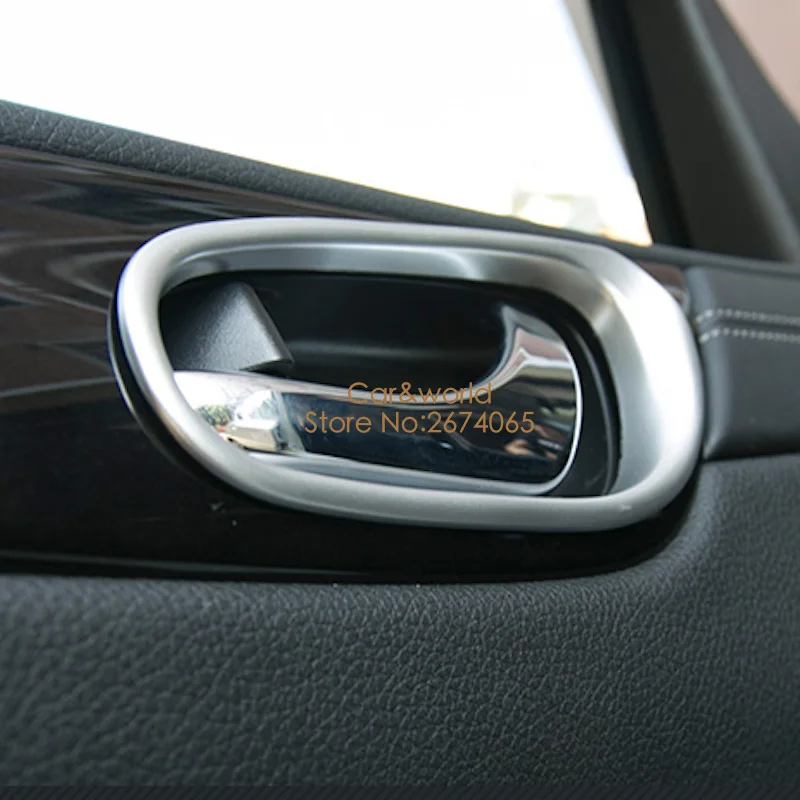 Для NISSAN TIIDA 2016 2017 2018 2019 внутренняя дверная ручка фоторамка панель Обложка отделка