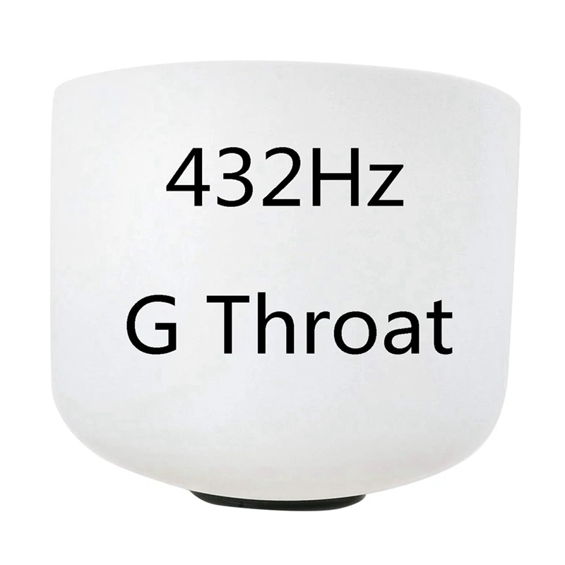 Поющая чакра с идеальным звуком 8 дюймов 432 Гц 2 шт. матовым кварцевым кристаллом