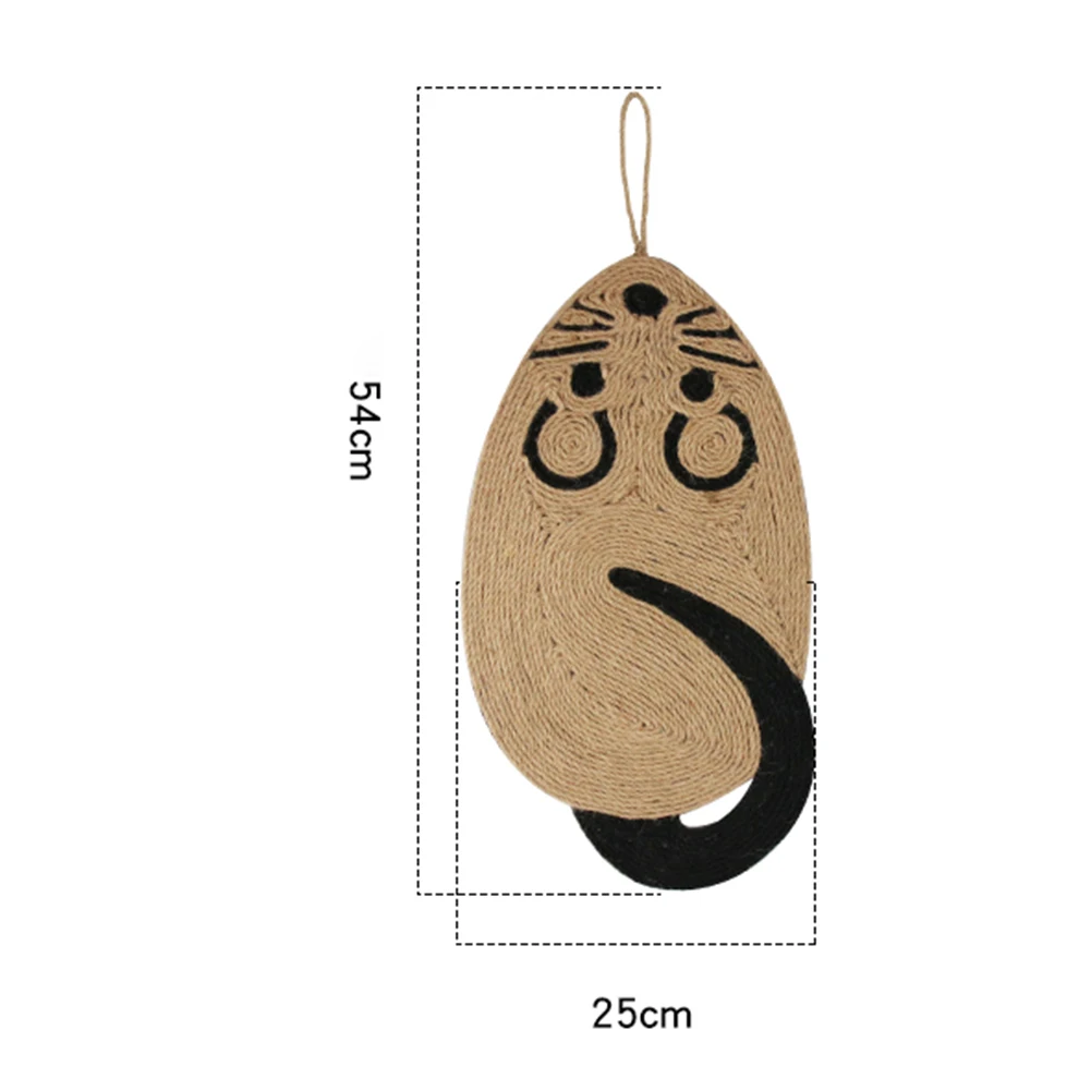 

Durable Mouse Shaped Anti Scratch Training Sisal Pad Multi-functional Classic Practical Cat Scratching Climbing Mat