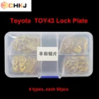 Язычковая пластина замка автомобиля CHKJ 200 шт.лот для Toyota Camry Corolla  1., набор язычковых запирающих пластин по 50 шт.