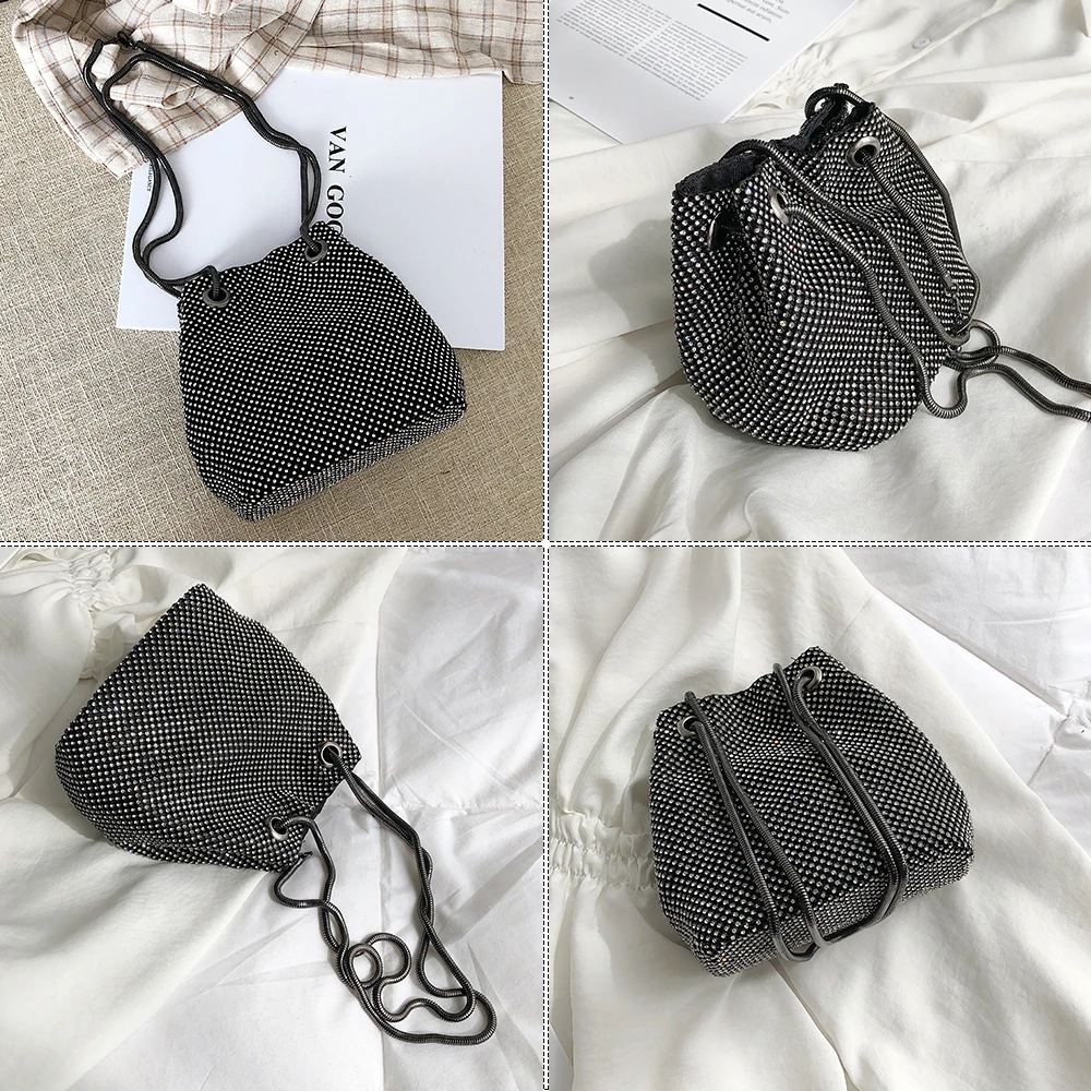 Herald Fashion Роскошная Алмазная вечерняя сумочка Женская Свадебная сумка-клатч