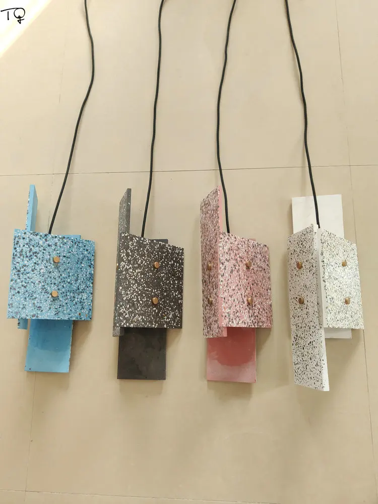 Скандинавский промышленный художественный декор цементная Подвесная лампа для