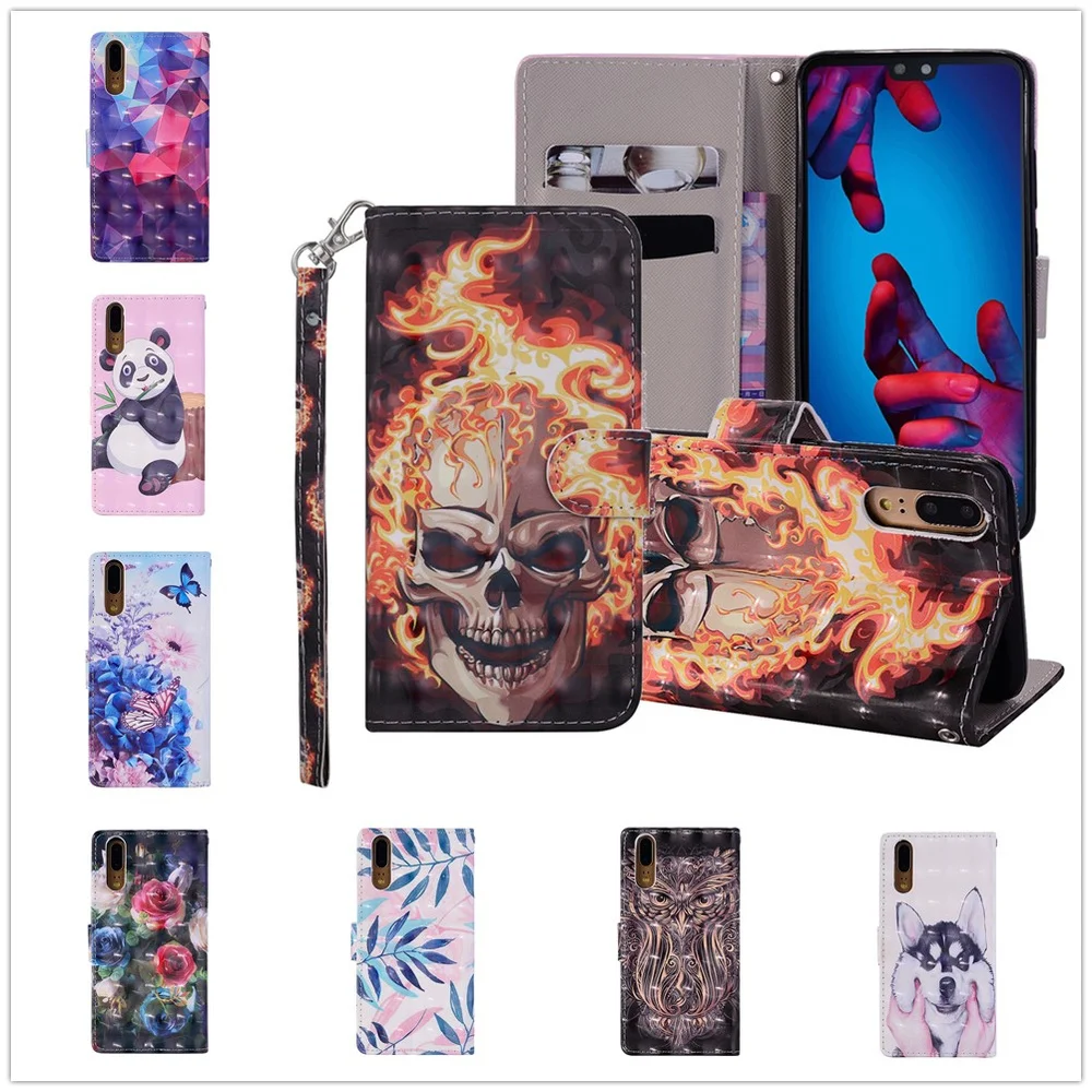 Чехол с рисунком для huawei P20 Lite, чехол P30 mate 20 10 Lite, чехол-книжка mate 20 X Pro, чехол с откидной крышкой и подставкой, чехол Huewai Huawai