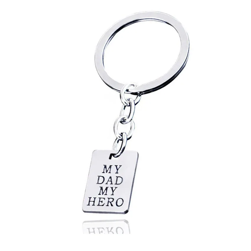 

MY DAD MY HERO Alphabet Jewelry Father's Day Gift Hero Dad English Keychain