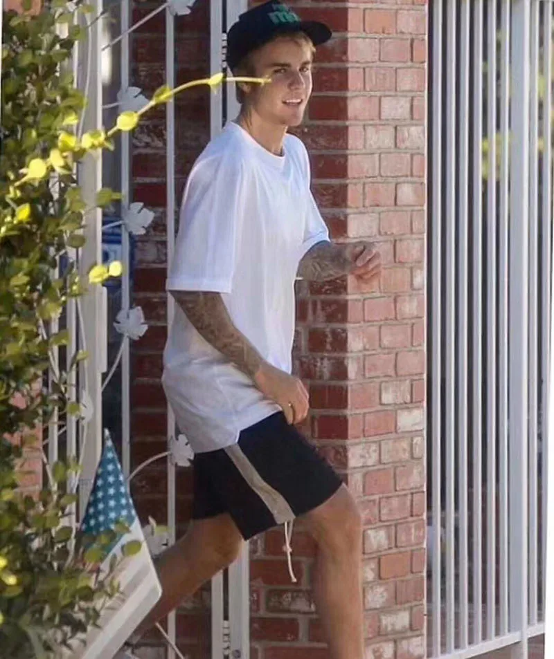 QoolXCWear Джастин Бибер повседневные уличные Свободные Лоскутные Шорты спортивные