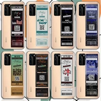 stray kids air tickets design phone case transparent for huawei mate 20 10 9 8 x s 5g z enjoy pro plus