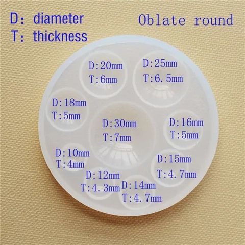 Силиконовая форма ZENRA для изготовления кабошонных бусин