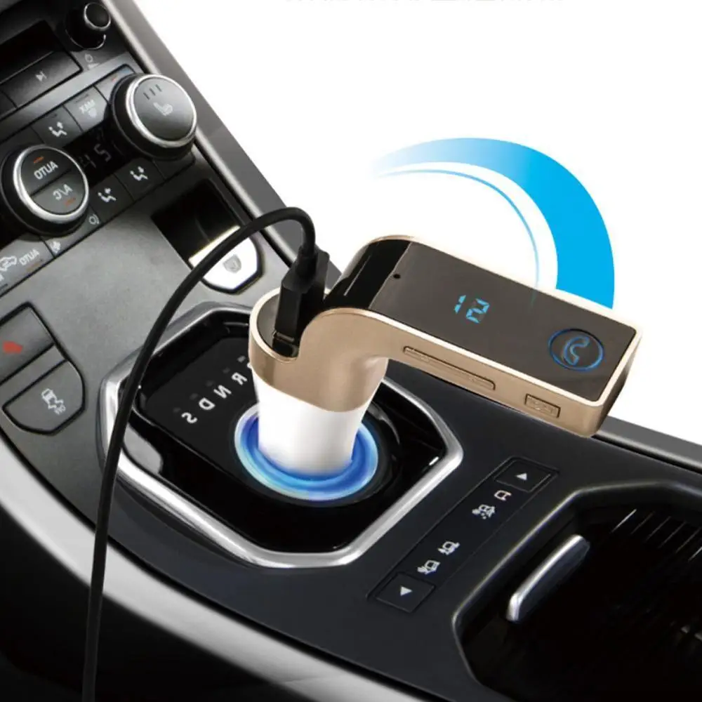 Новый 4 в 1 Bluetooth FM передатчик G7 Автомобильная память Hands free ЖК дисплей AUX модулятор