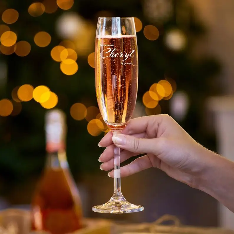 

Персонализированные бокалы для шампанского, бокалы для подружки невесты, подарок для подружки невесты, персонализированные бокалы для шам...
