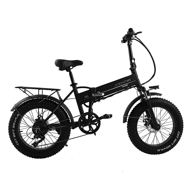 Billig Elektrische Schnee Bike 2 Räder Elektrische Fahrräder Klapp 20 Zoll Fett Reifen 350W 48V Strand Offroad Erwachsene Elektrische Fahrrad