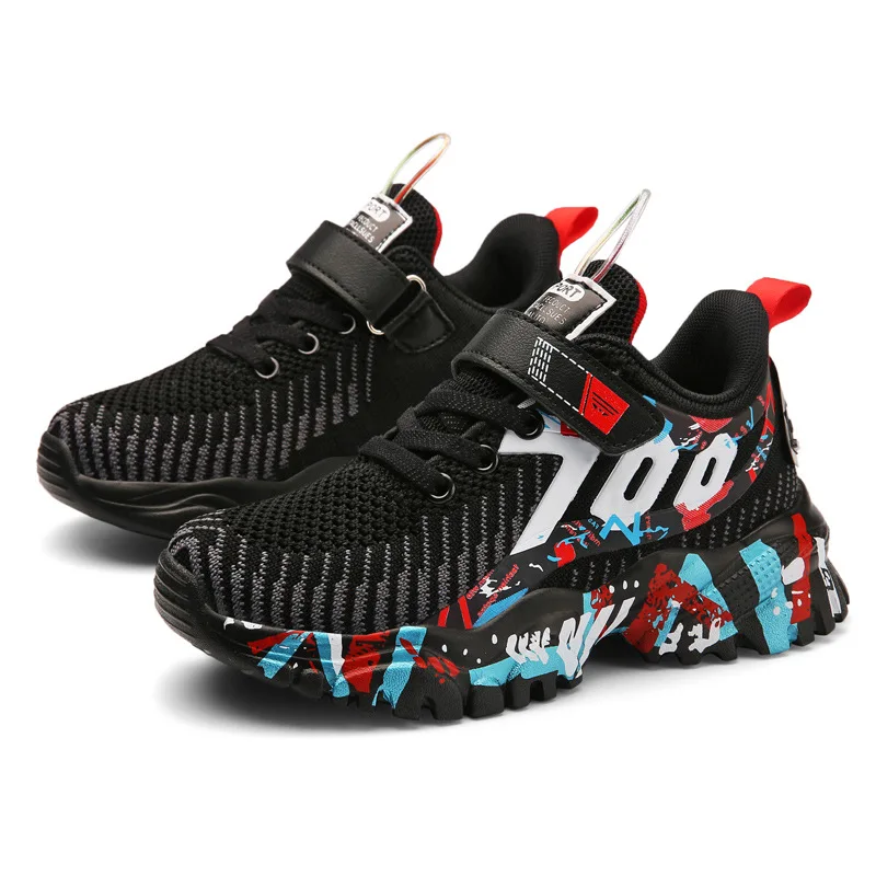 

New 2021 Kids Sport Shoes For Boys Running Sneakers Casual Sneaker Breathable Children's Fashion Shoes