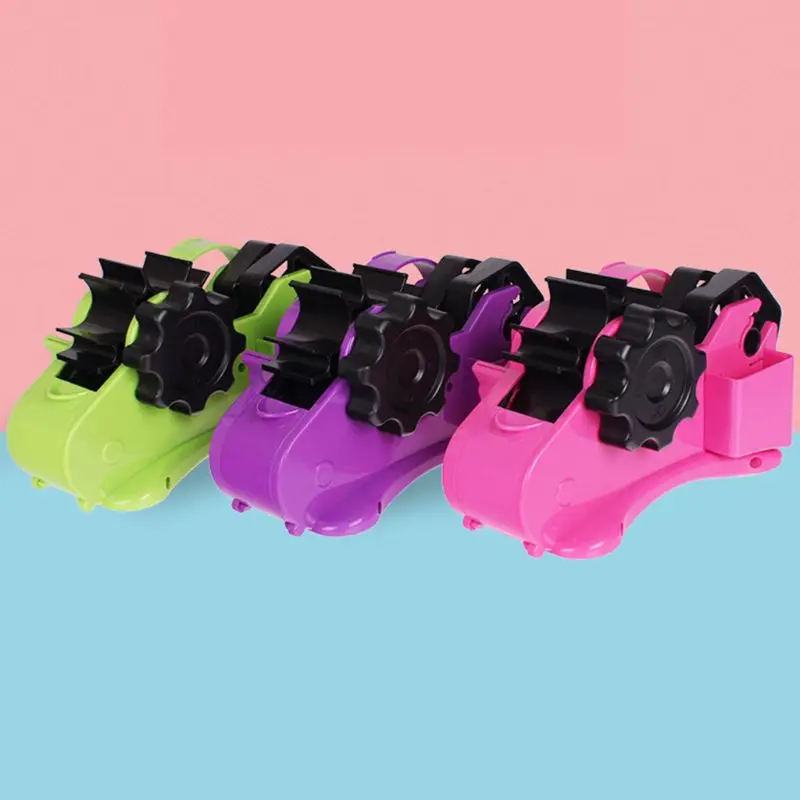 

Semi-Auto Tape Dispenser With 35mm Fixed Length Tape Cutter Desktop Office Packing Home Tools C5AE
