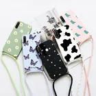 Чехол для Huawei P30 Pro VOG-L29 ELE-L29 P 30 Lite 2020 новое издание модное ожерелье ремешок шнурок цепи шнур обратно Etui