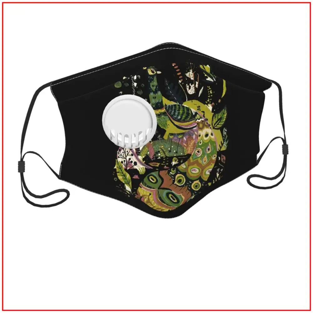 Космический Павлин для детей мужчин женщин маска лица регулируемая с петлей