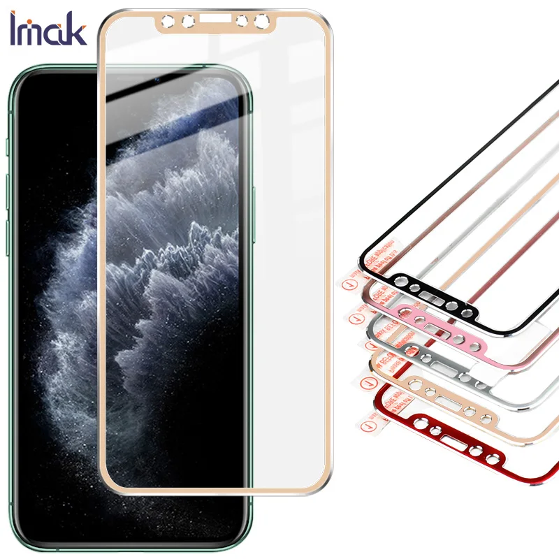 Imak 1 комплект металлическая рамка стекло для Apple iPhone 11 Pro закаленное не ломающееся