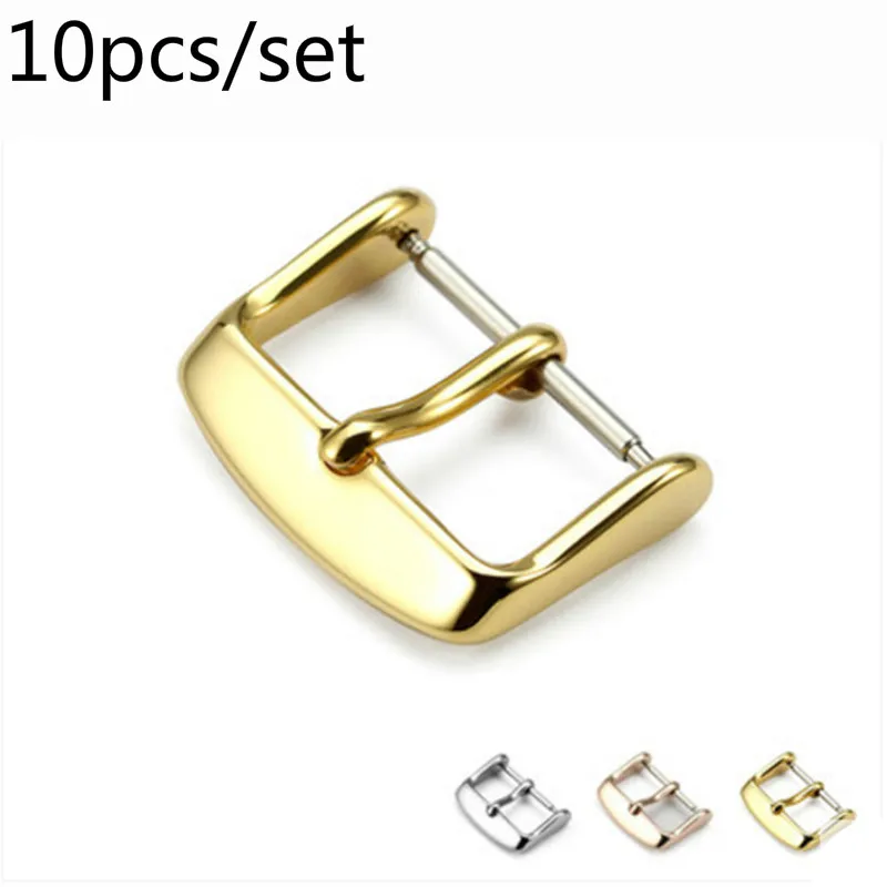 Пряжка из нержавеющей стали для наручных часов застежка серебристого