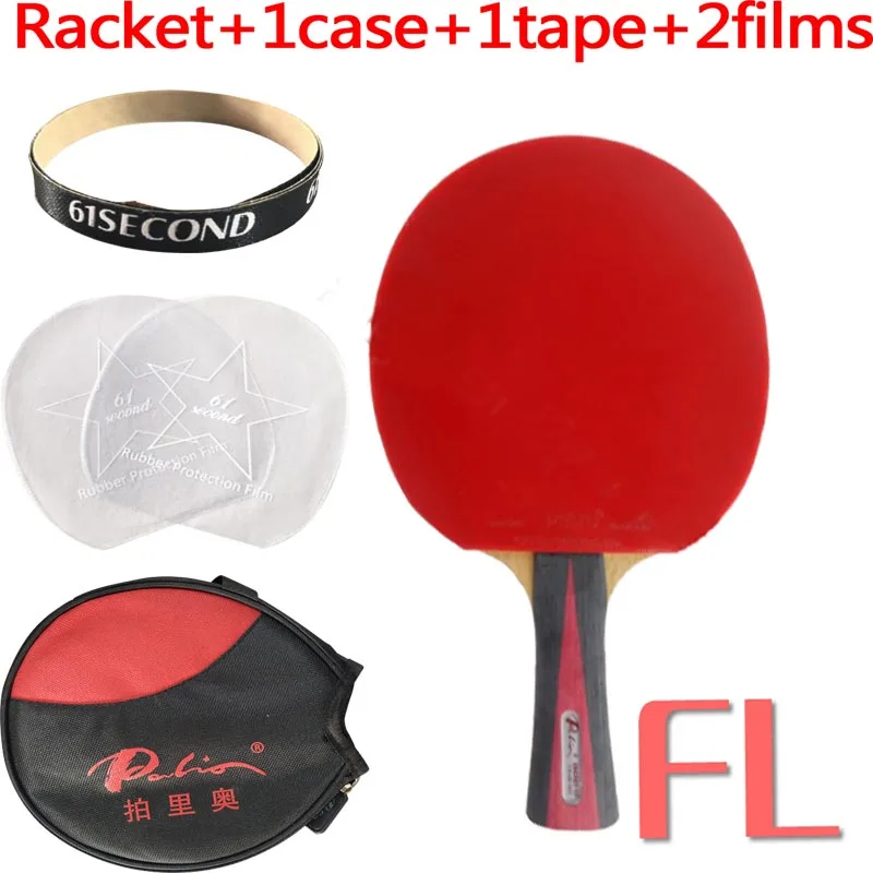 FL with Y 1 case Профессиональная комбинированная ракетка для настольного тенниса PingPong Palio ENERGY 03 Blade с 2x CJ8000 H40-42 каучуками - Цвет: FL with Y 1 case
